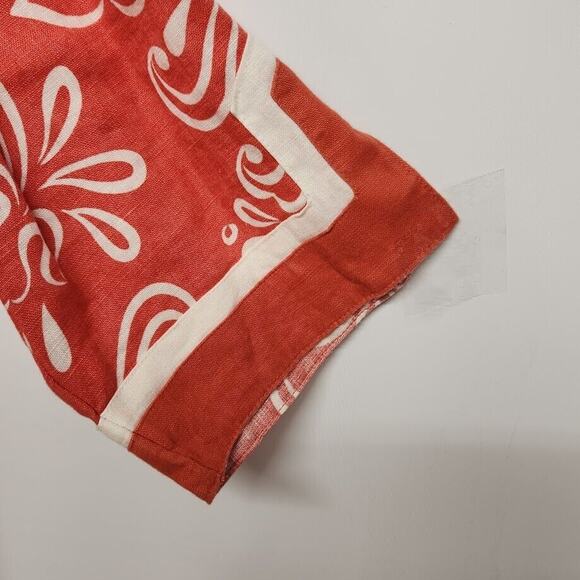 JM Collection Tunic Rust Orange White Top Womens 18w Long Shirt XL Ladies - Picture 7 of 8